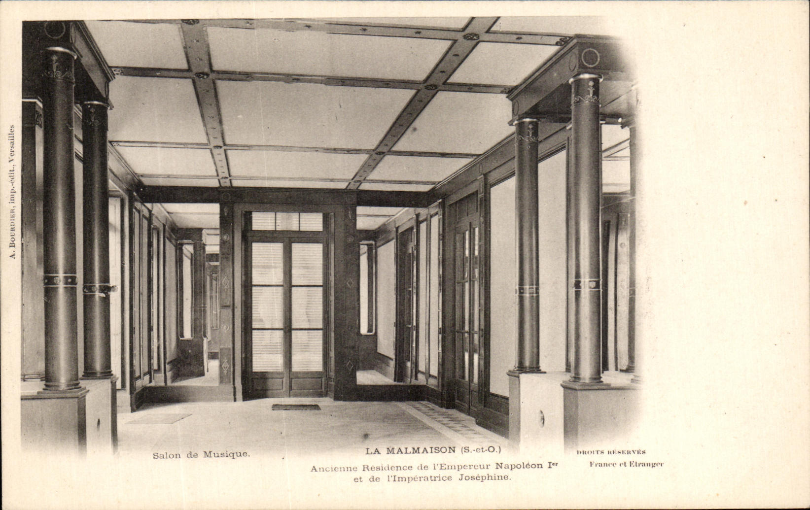 CPA Malmaison Old residence of the Napoleon emperor 1st Living room of music