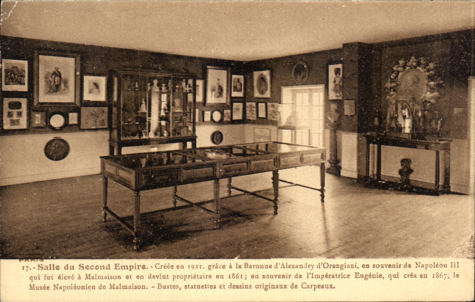 CPA Room of the Second Malmaison empire