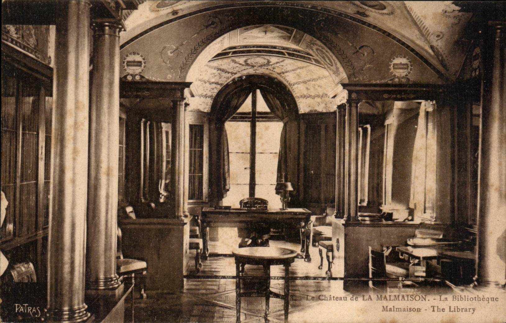 CPA the Castle of Malmaison the Library