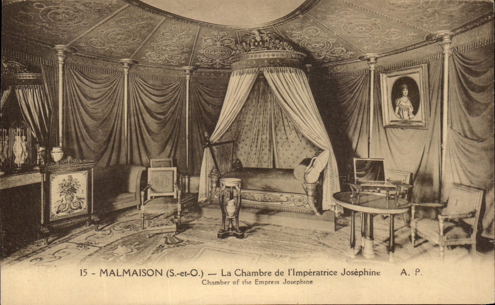 CPA Malmaison the Room of I' Imperatrice Josephine