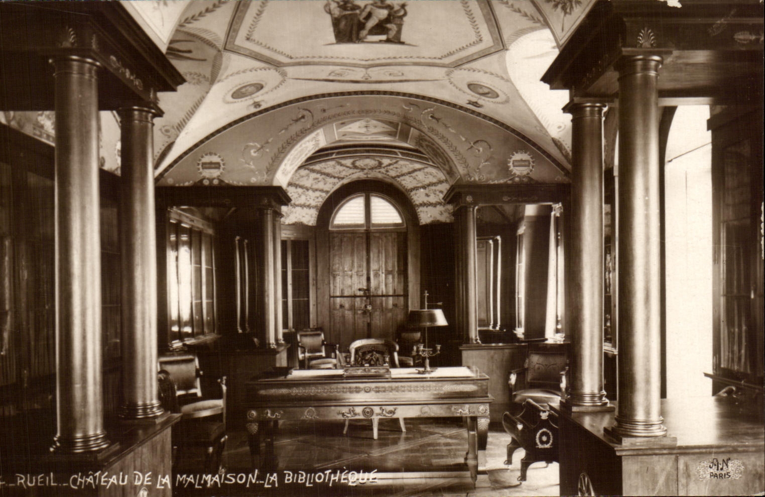 CPA Rueil Castle Of Malmaison the Library