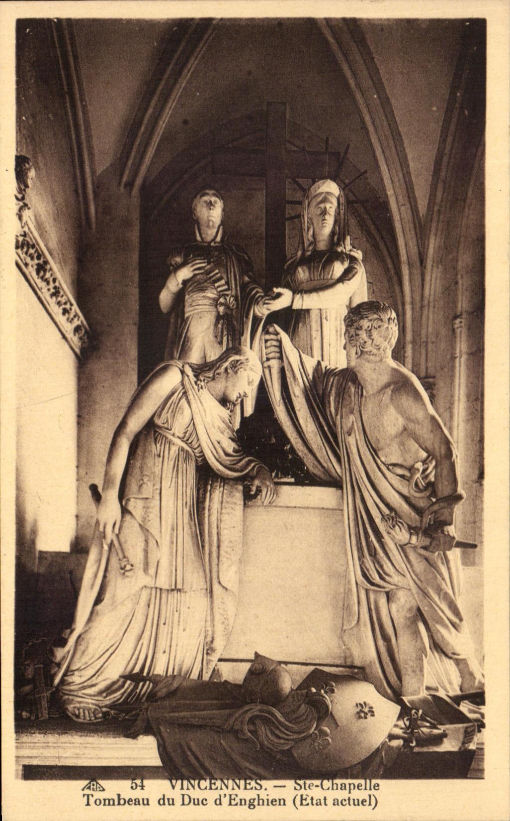 CPA Vincennes co Vault Tomb Of the Duke of Enghien