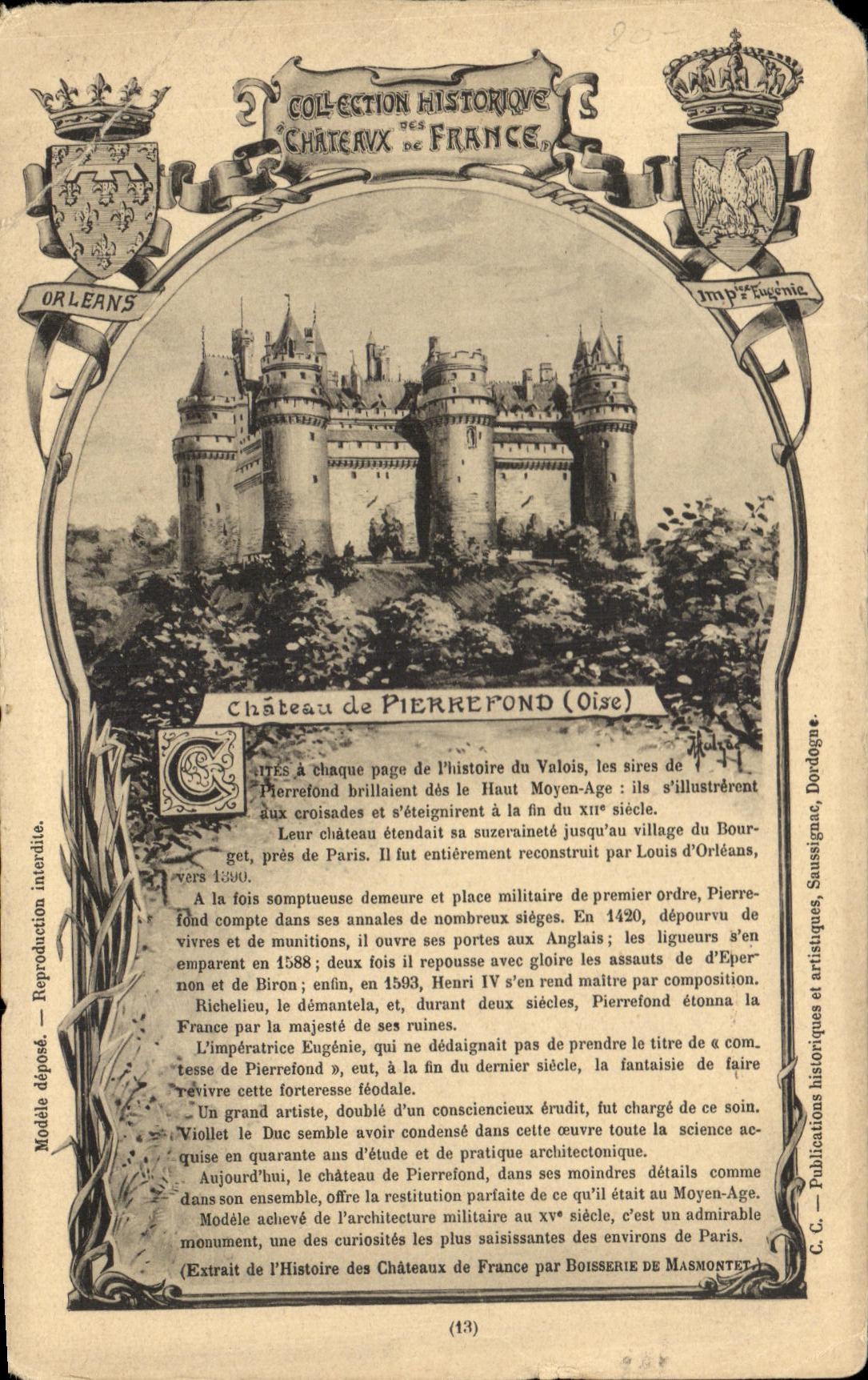 CPA Pierrefonds Chateau