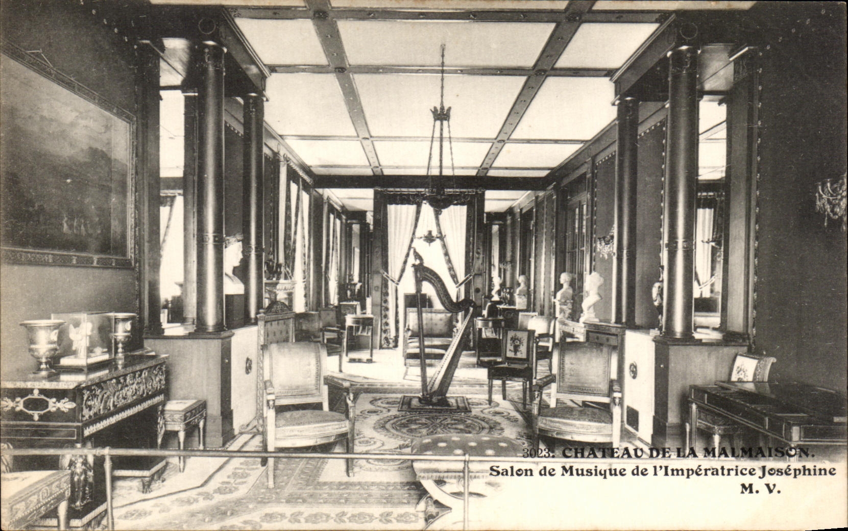 CPA Castle of Malmaison Living room of Music of the Josephine Empress