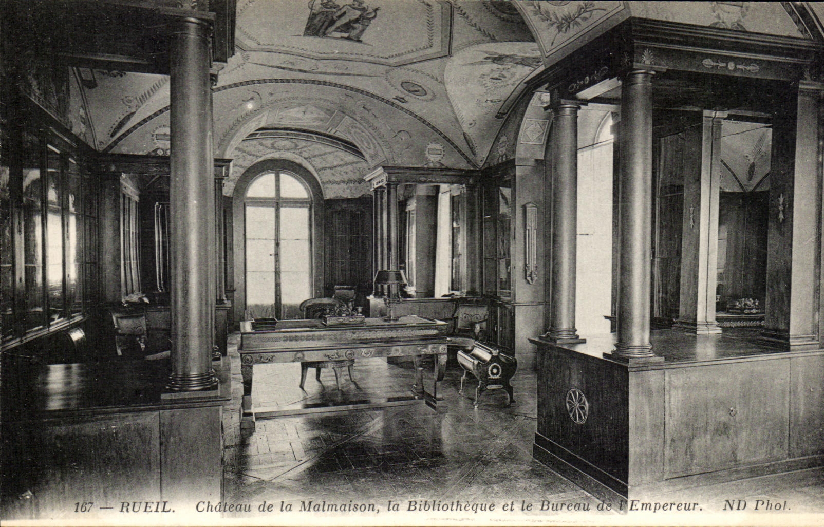 CPA Rueil Castle Of Malmaison the Library And the Office Of the Emperor