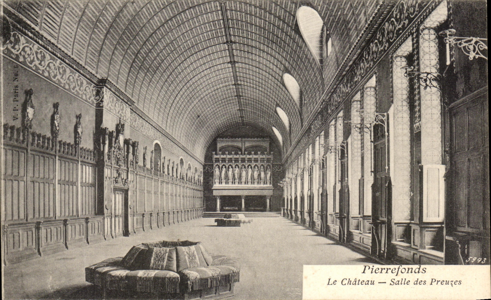 CPA Pierrefonds Le Chateau Salle Des Preuzes