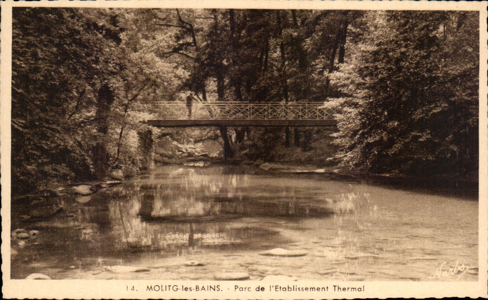 CPA Molitg les Bains Parc de l'Etablissement Thermal