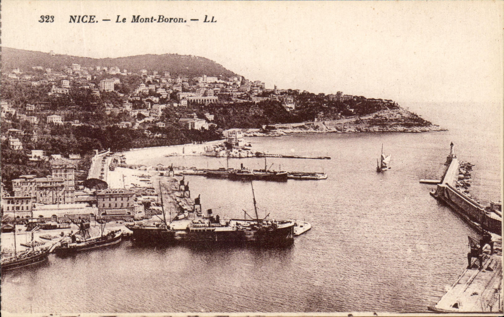 CPA Niza los barcos del boro del montaje