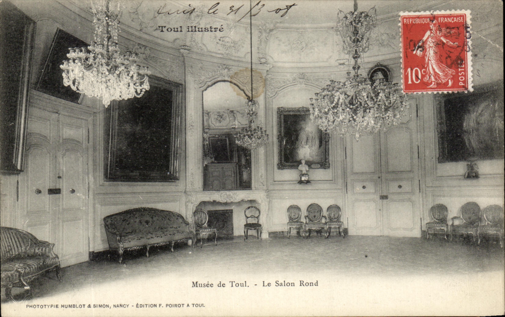 Museo de CPA de Toul la sala de estar redonda