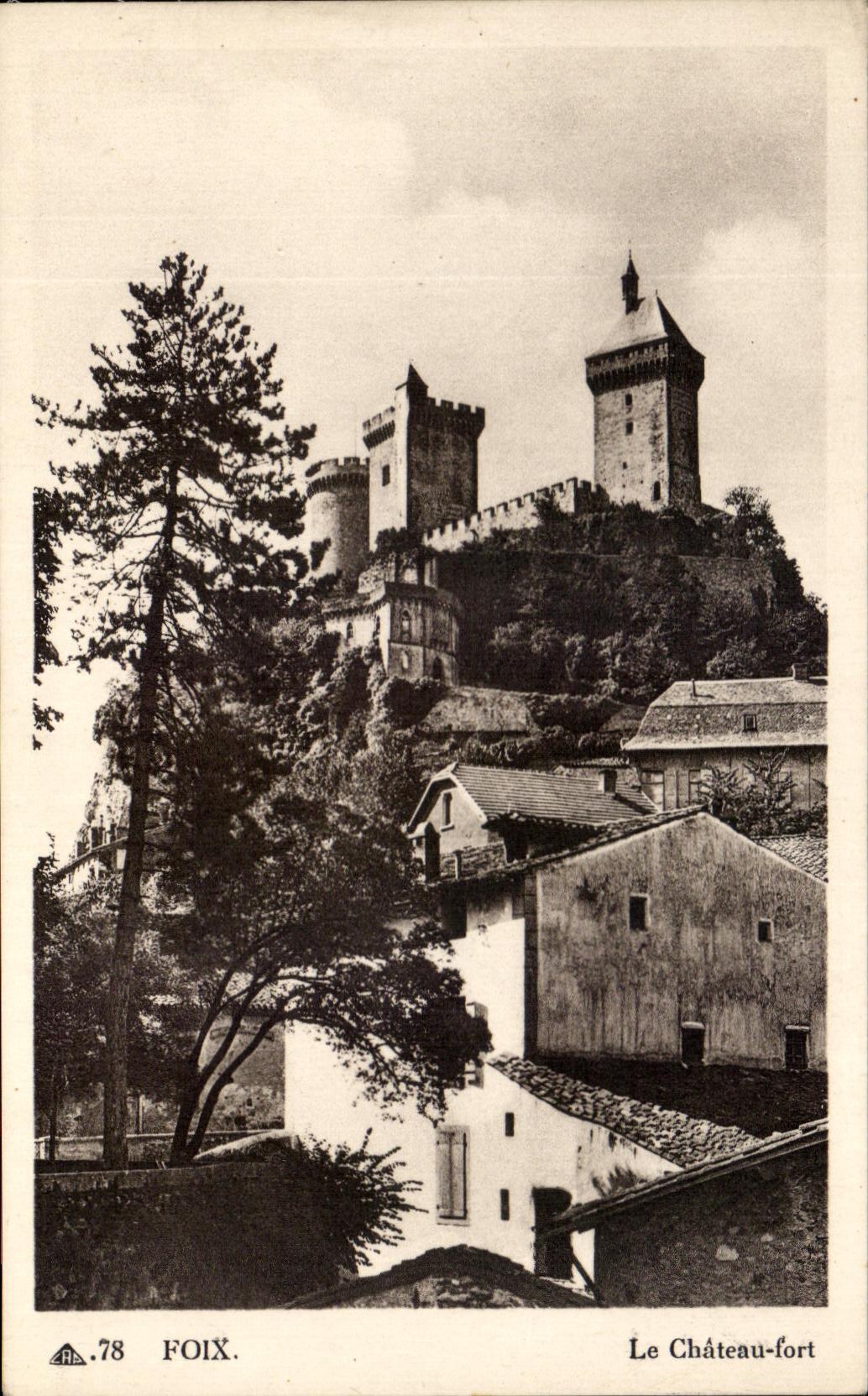 CPA Foix la fortaleza del castillo