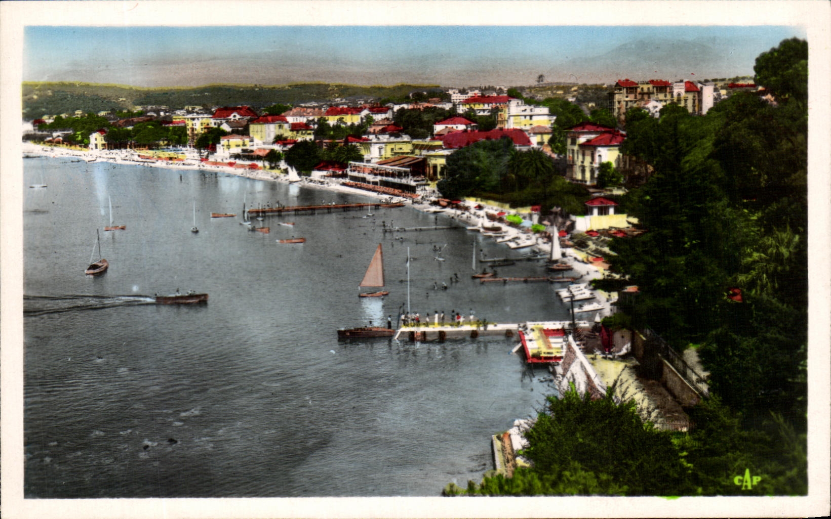 CPA Juan Les Fins Vue Generale prise de l'Hotel Belles Rives