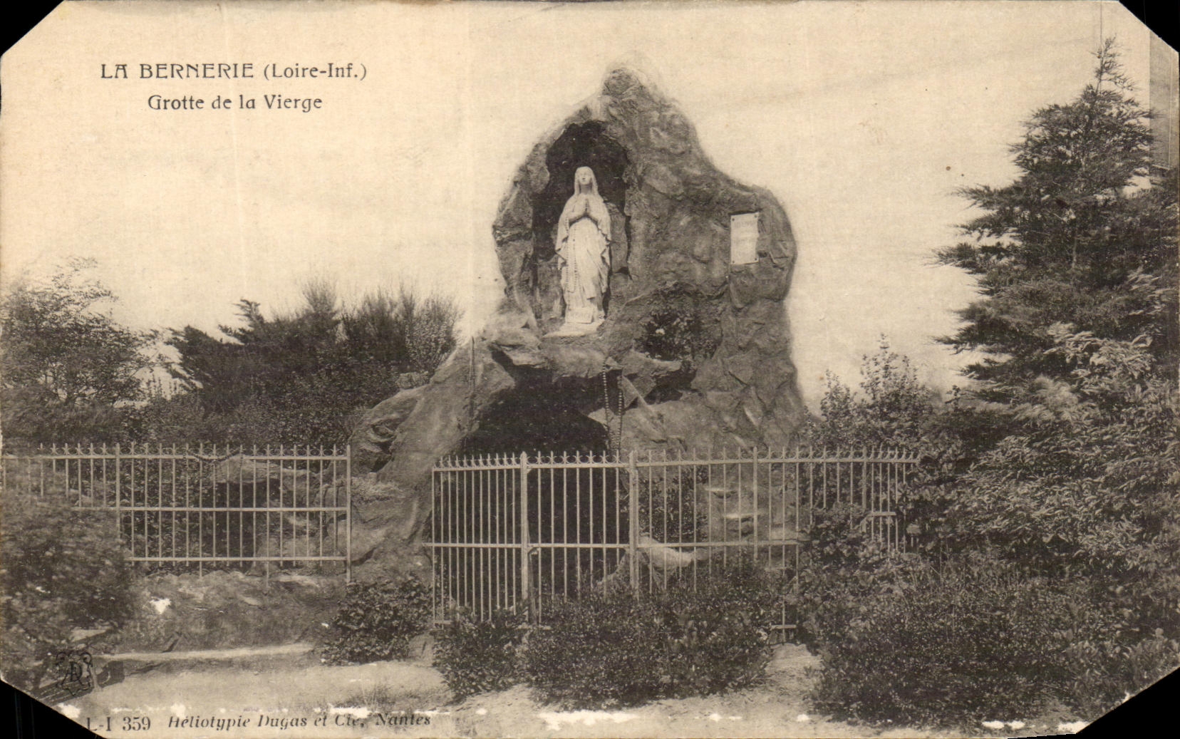 CPA La Bernerie Grotte de la Vierge