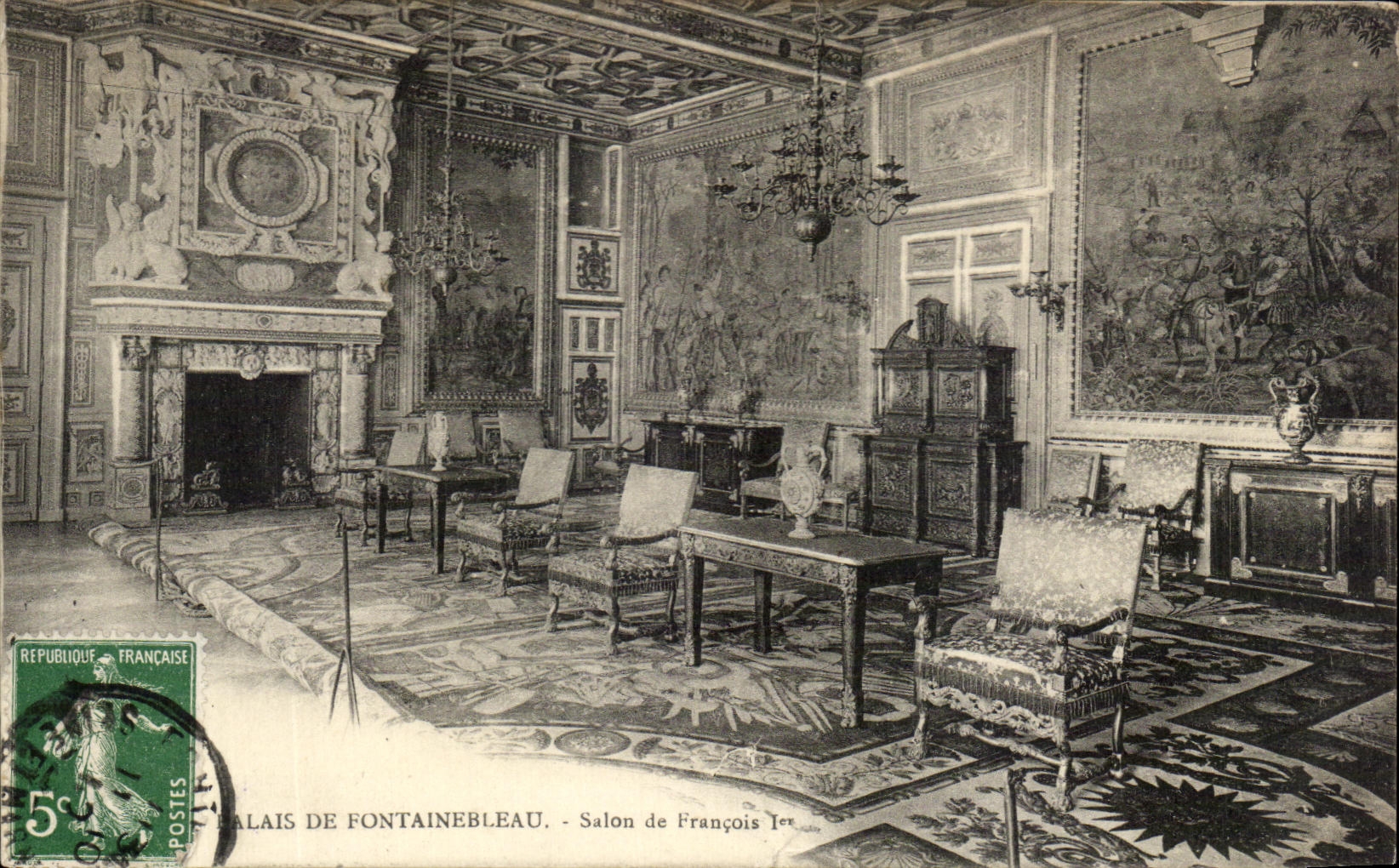 CPA Palate De Fontainebleau Living room Of François 1st