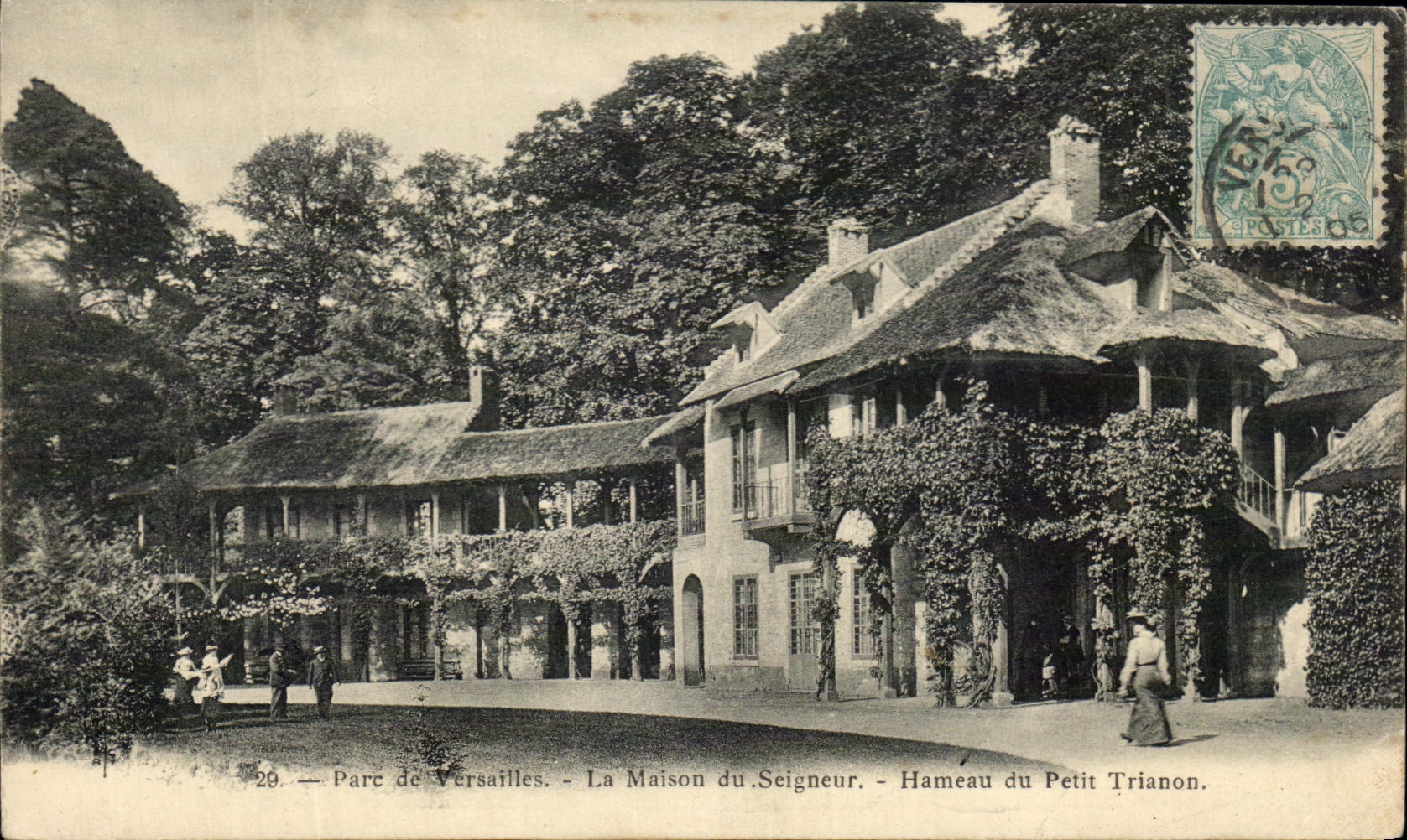 CPA Park Of Versailles the House Of the Lord Hamlet Of Small Trianon