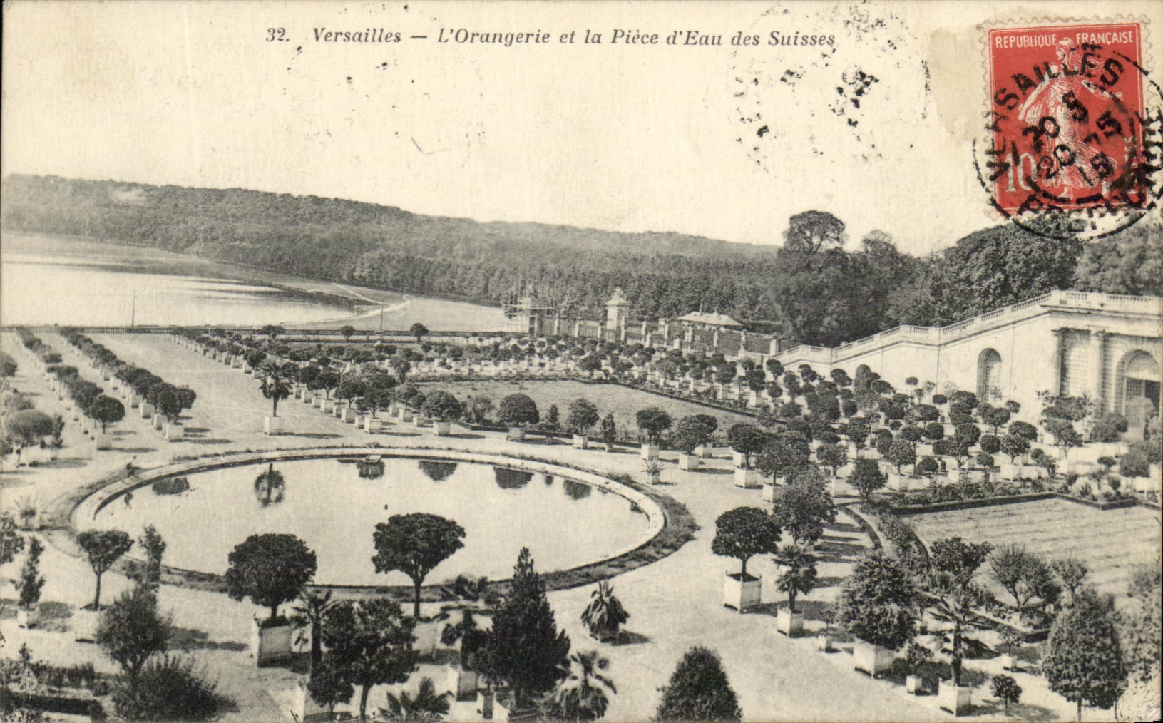 CPA Versailles the Water Orangery And Part Of the Swiss ones