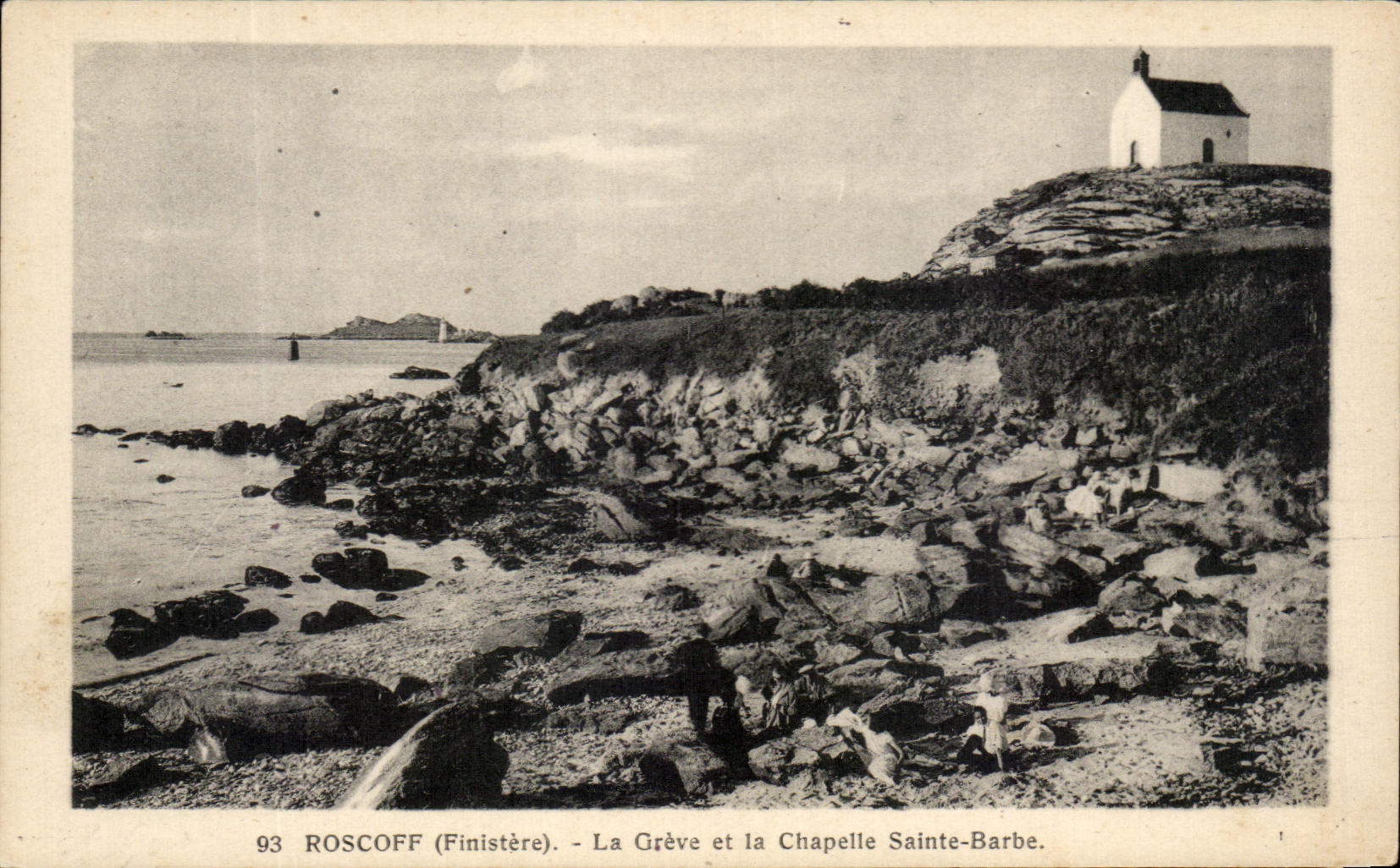 CPA Roscoff the Strike and the Vault Sainte Barb