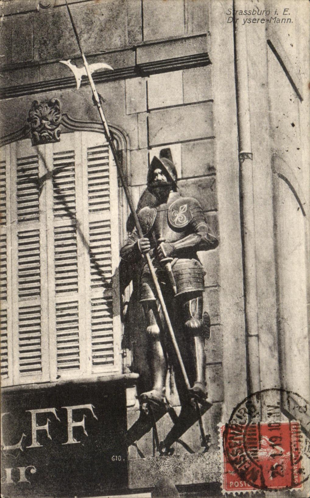 CPA Strassburg Of Ysere Mann