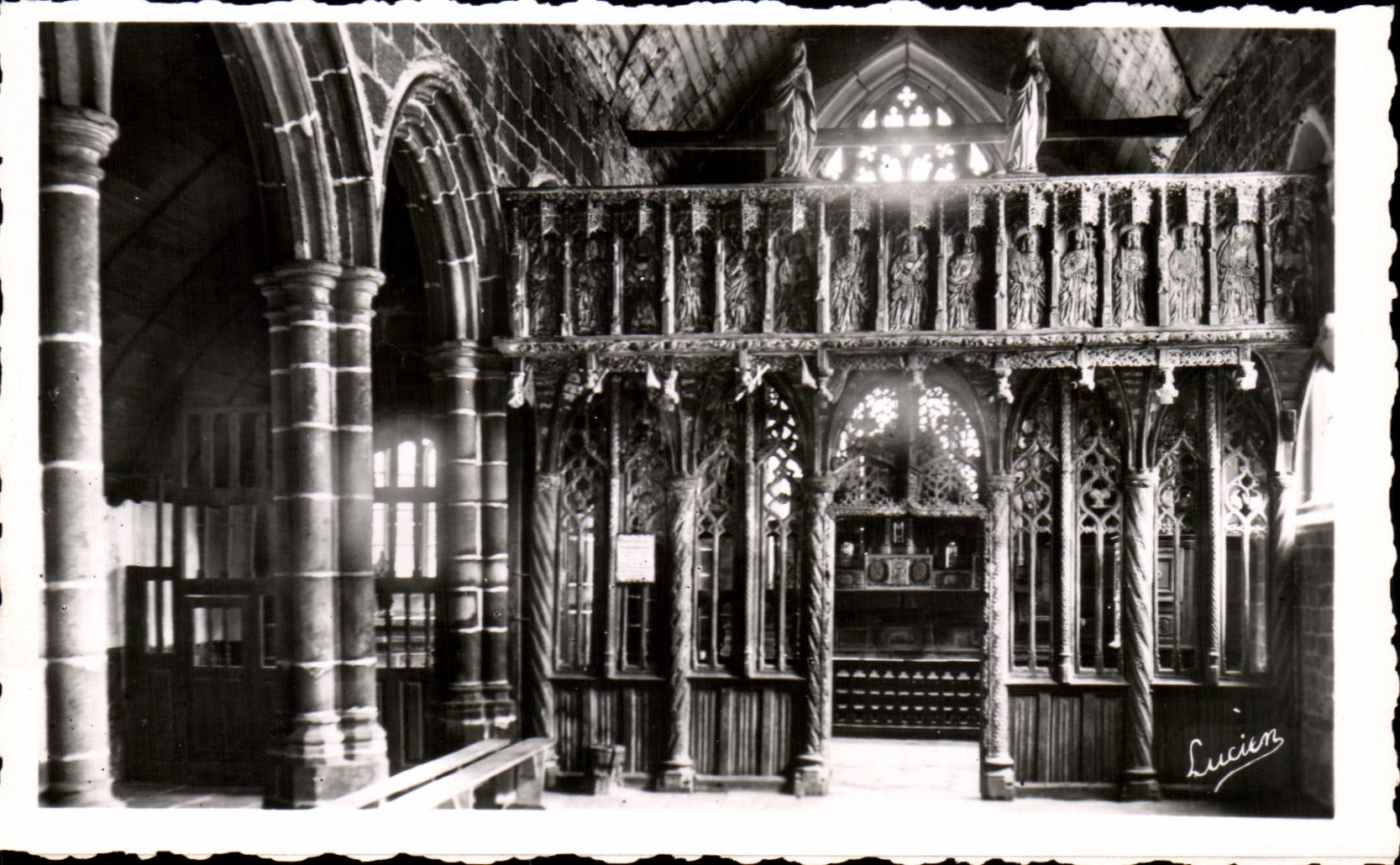 CPA Interior Ploubezre of the Vault Jube de Kerfons