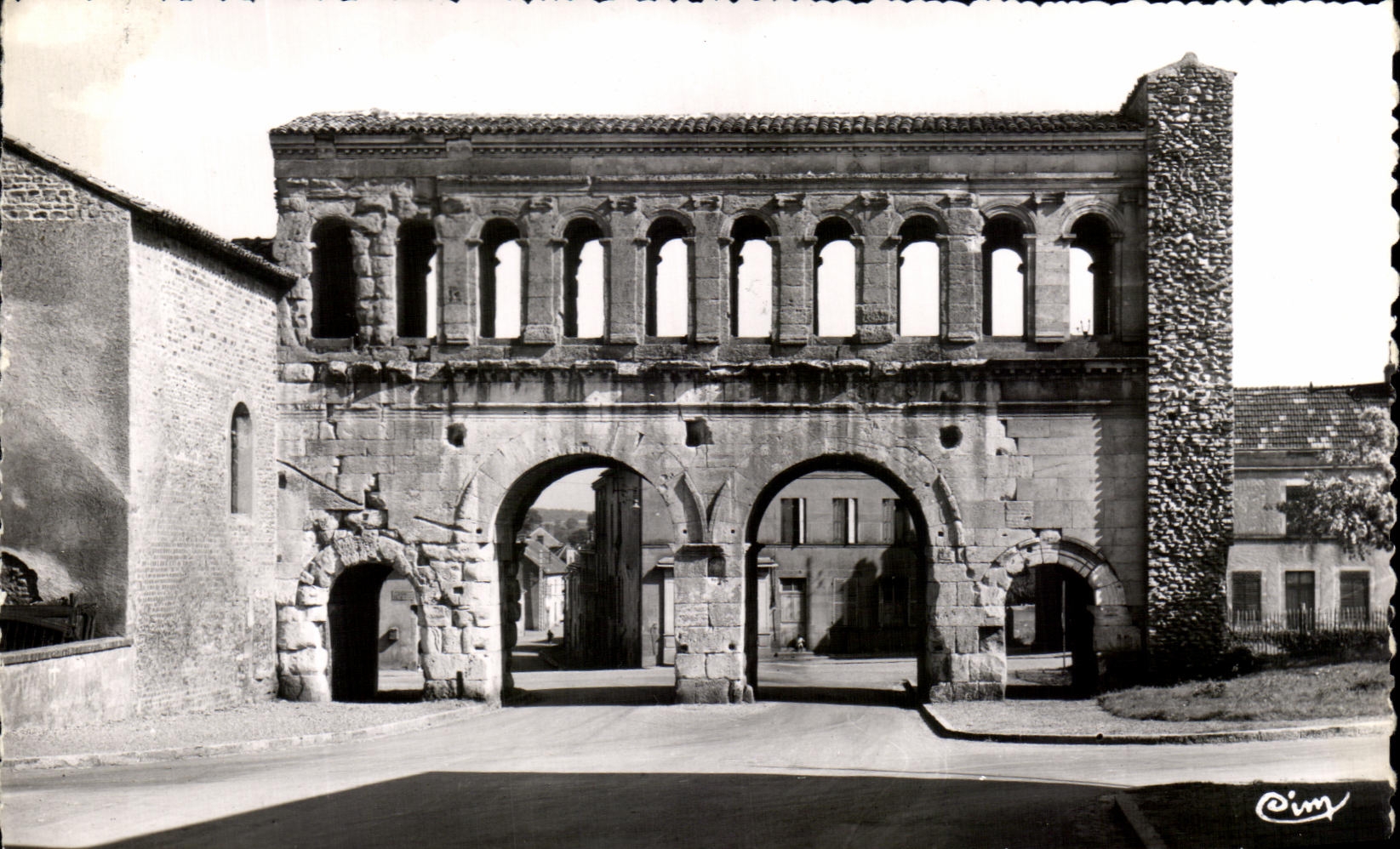 Ancient CPA Autun Gate St Andre Edifice Romain High year 69