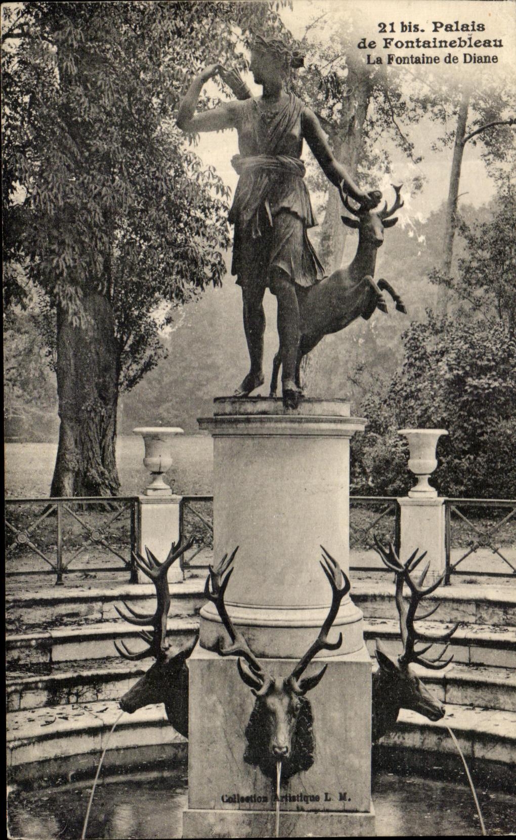 CPA Palate of Fontainebleau Fontalne of Diane