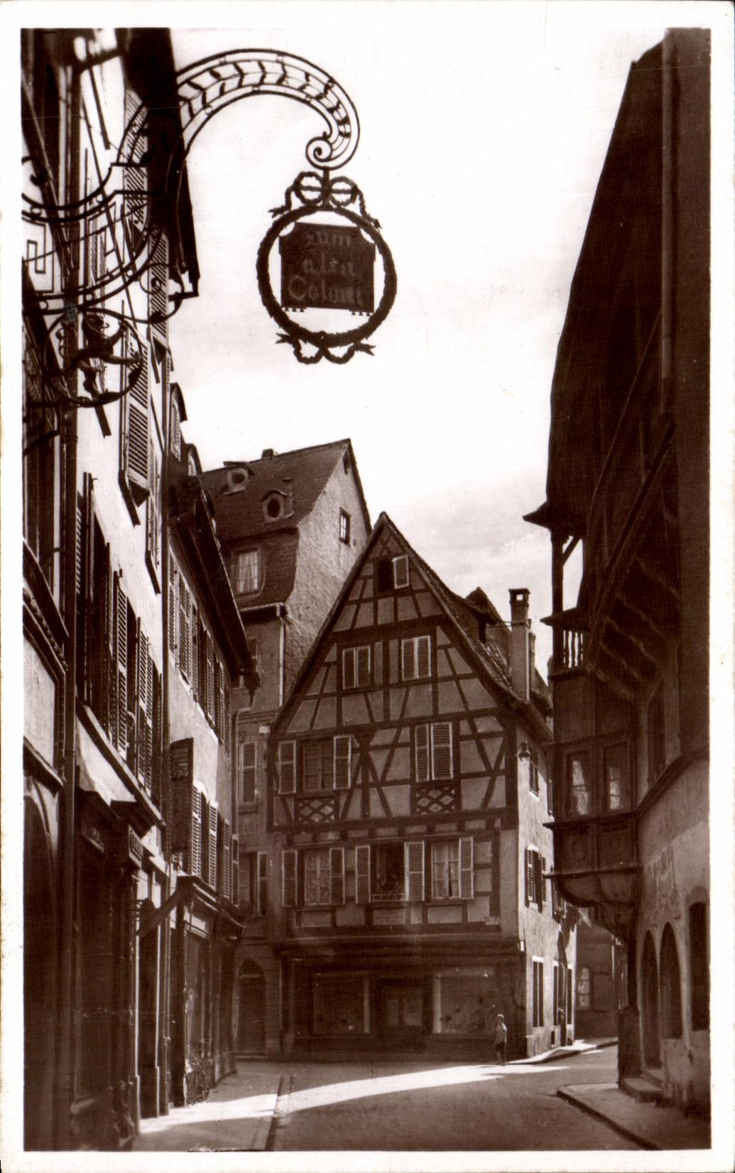CPA Colmar viejo la calle Merciere