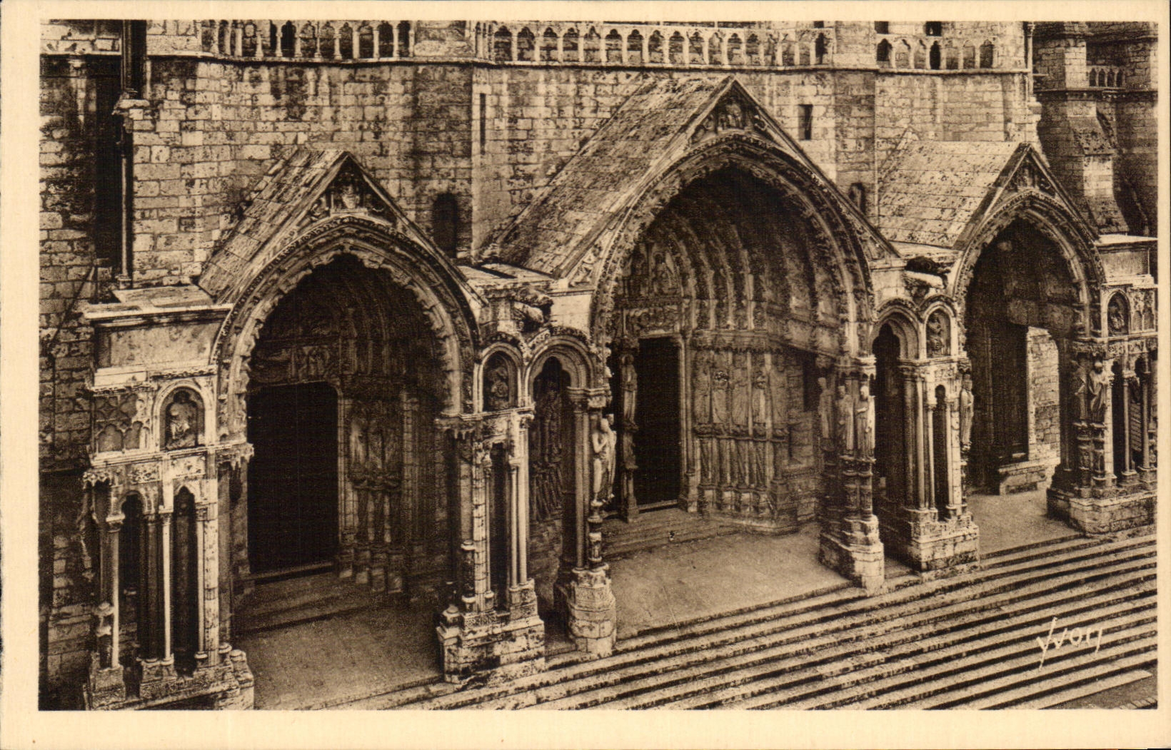 CPA Soft Chartres France the Northern Gate