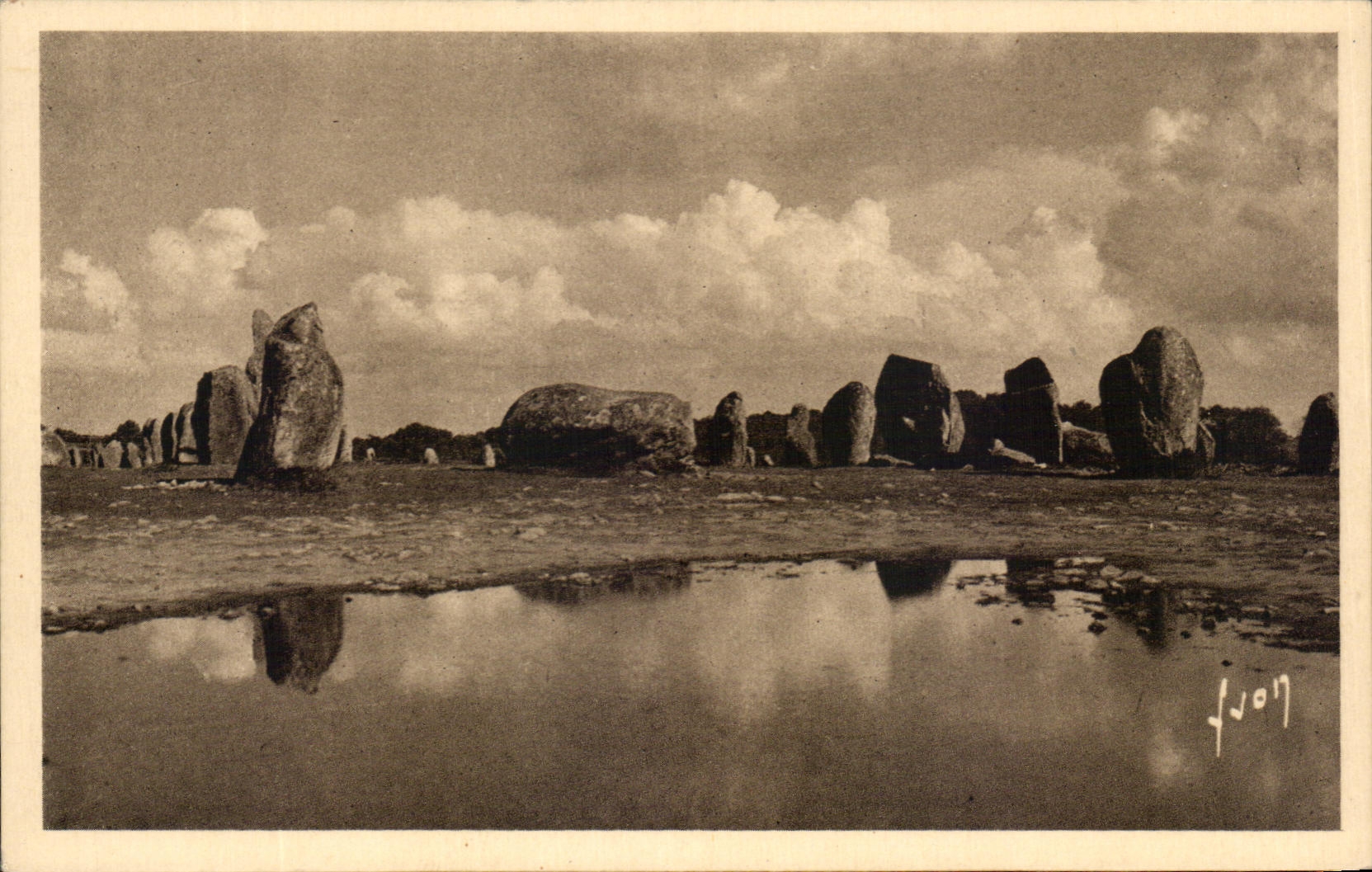 CPA Soft France Carnac Alignments Of Ker Menec