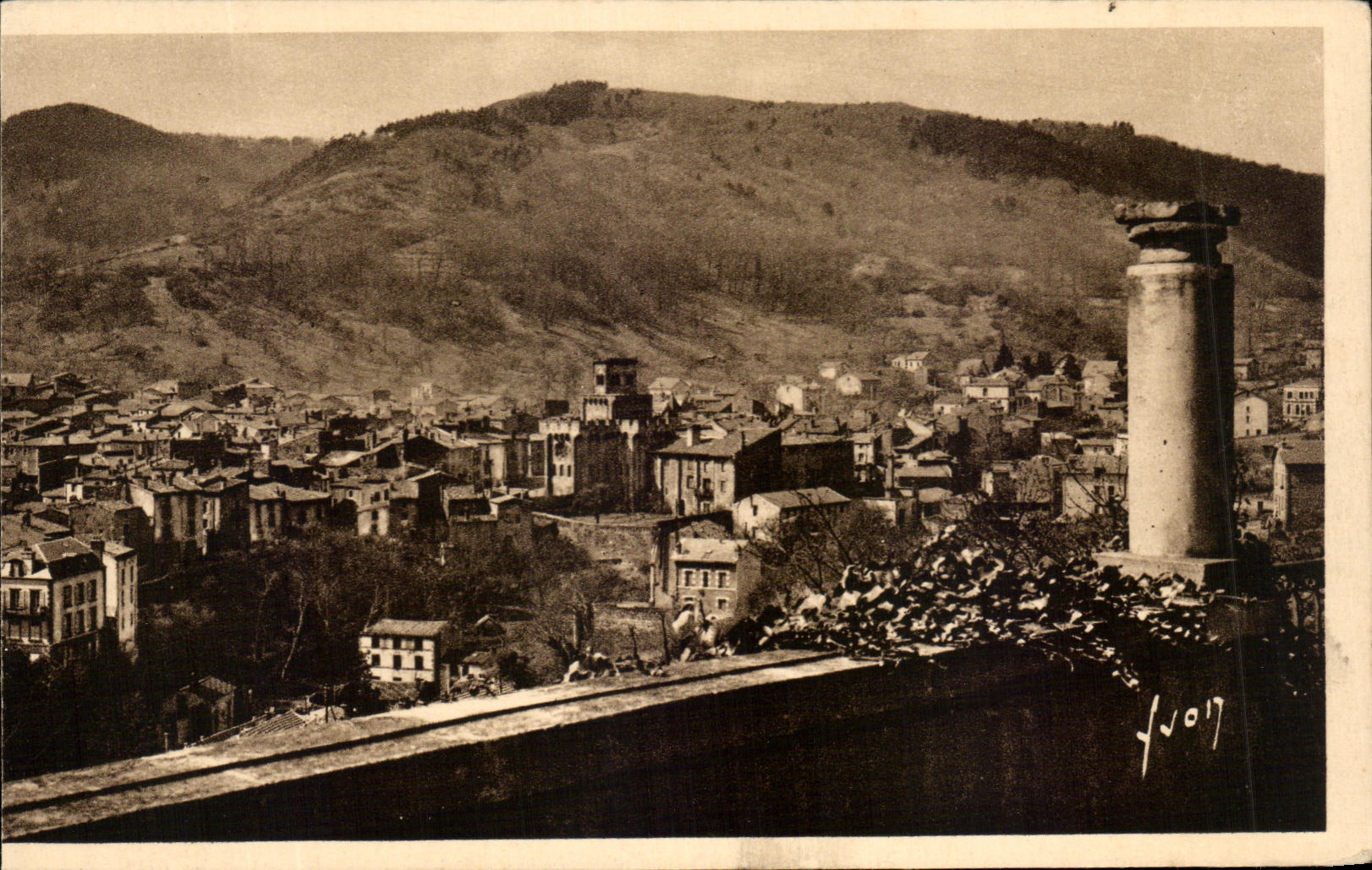 CPA Royat the Old city seen of the Paradise