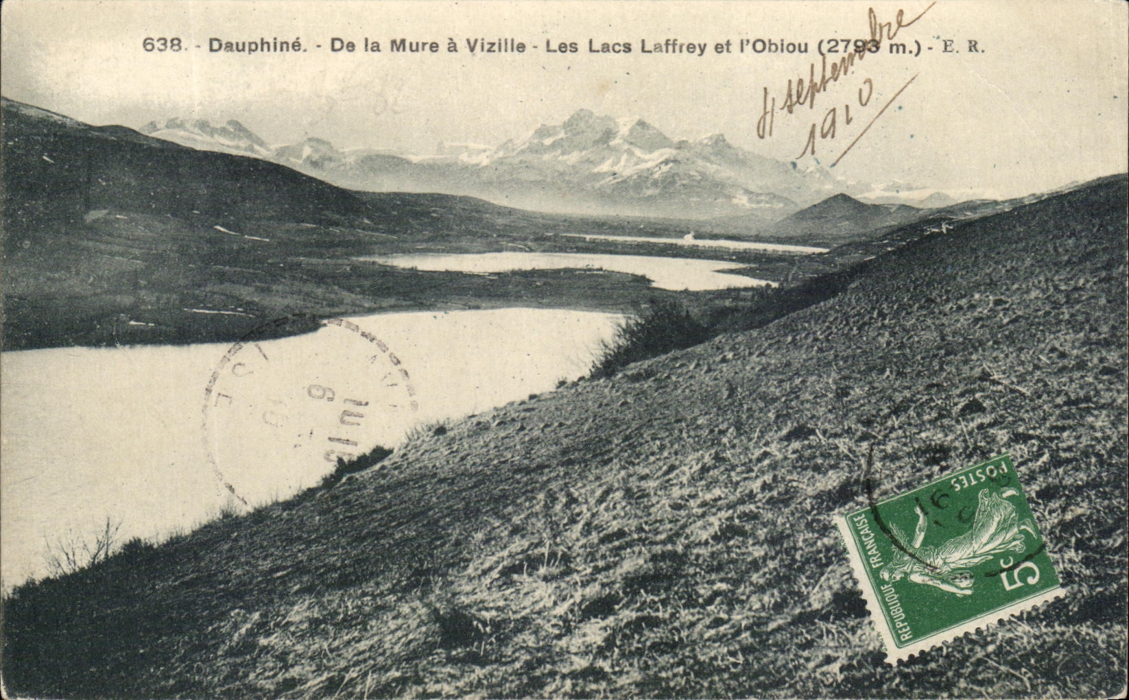 CPA Dauphine De la Mure a vizille les lacs Laffrey et L'Obiou