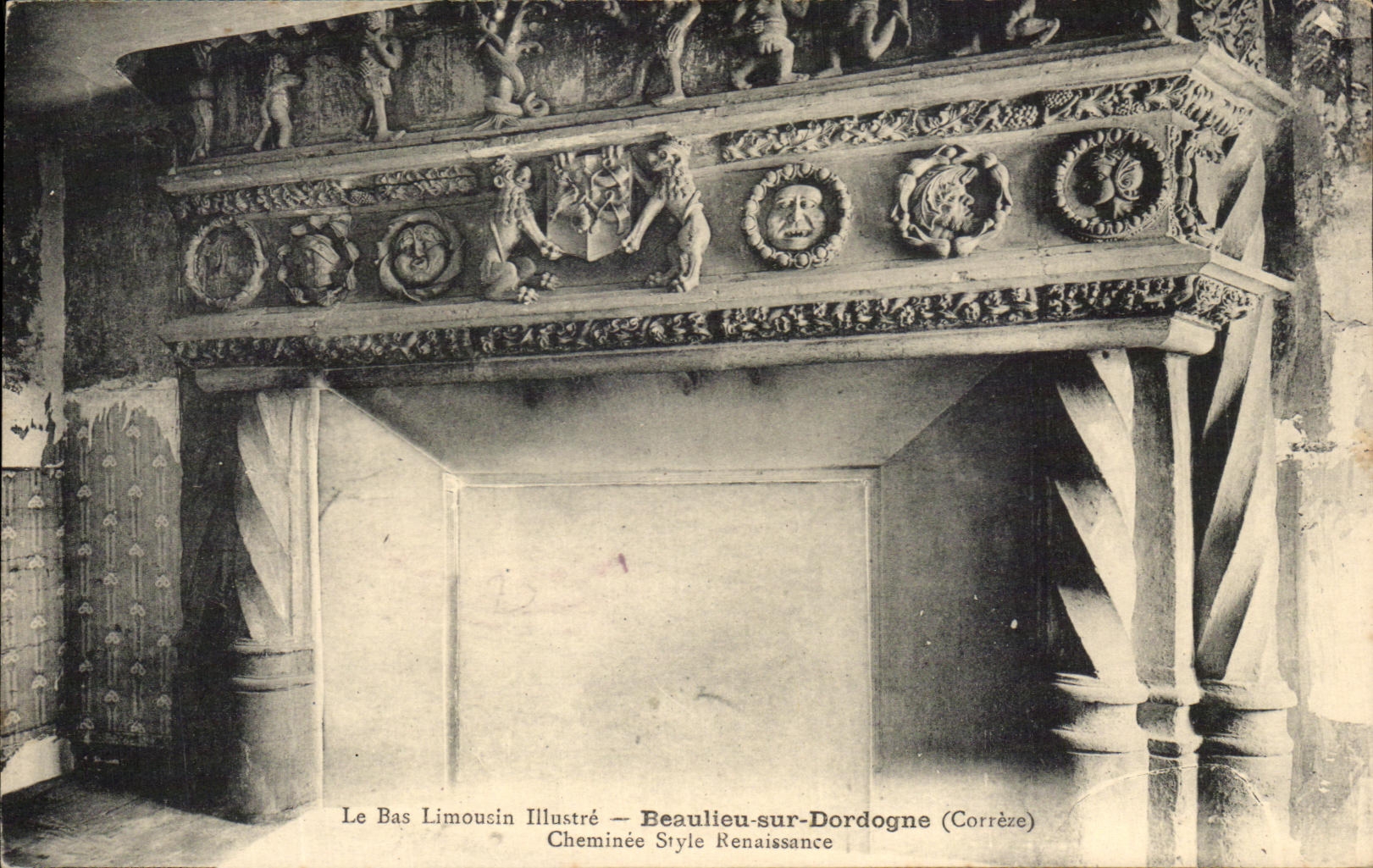 CPA the Low Limousin Renaissance Illustrates Beaulieu On the Dordogne Cheminee Style