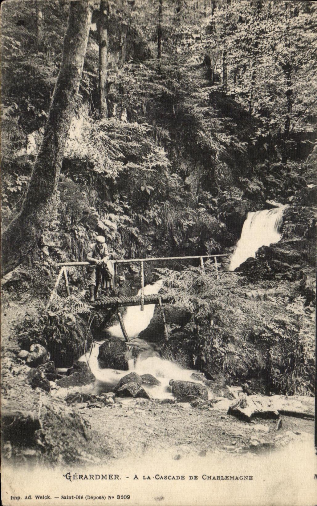 CPA Gerardmer With the Cascade De Charlemange