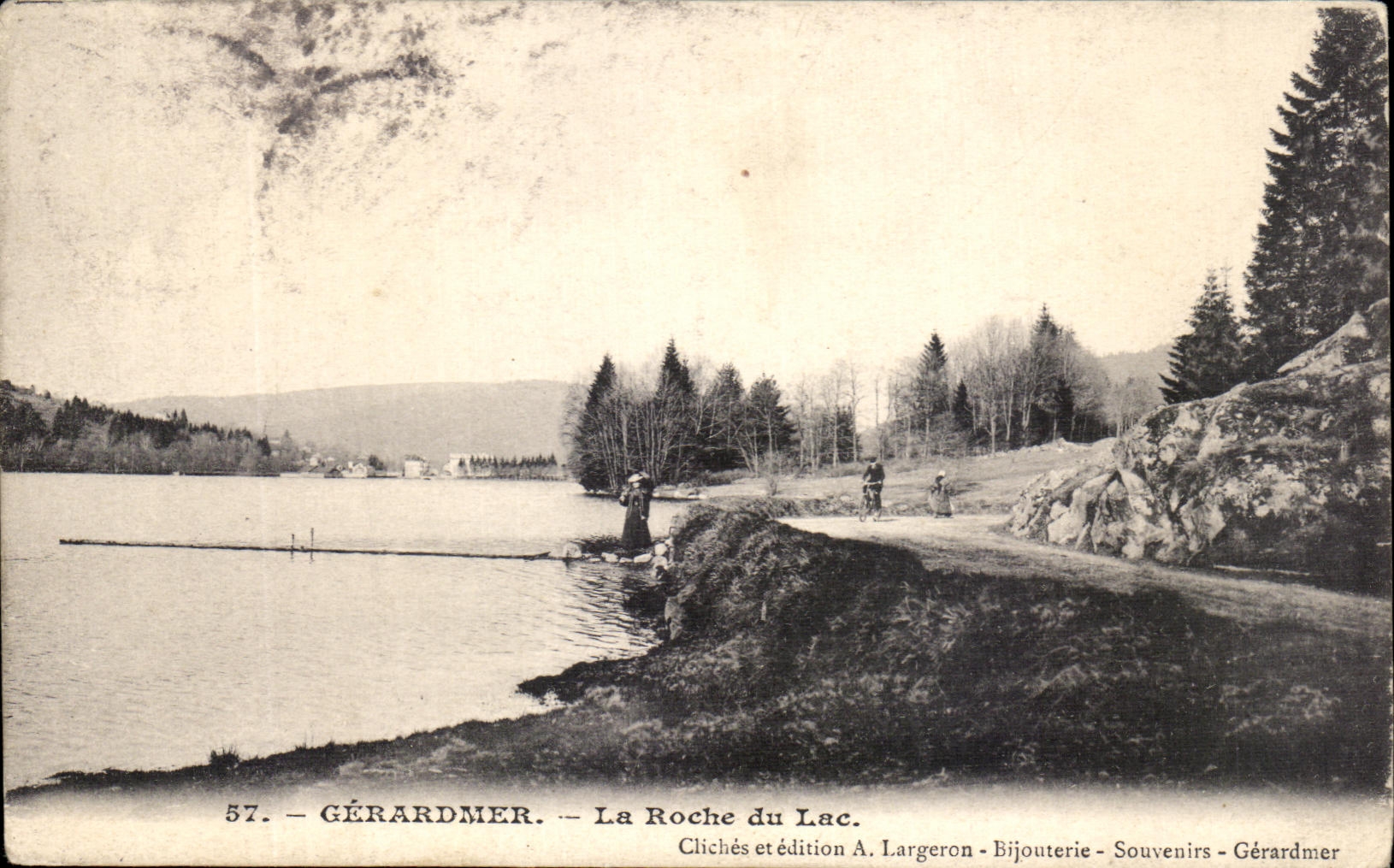 CPA Gerardmer the Rock Of the Lake
