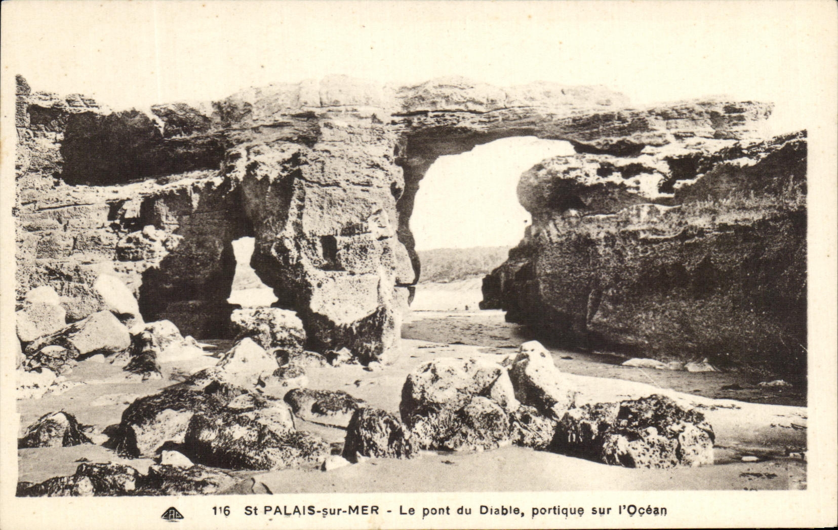 CPA St Palate On Sea the Bridge Of the Devil Gantry On the Ocean