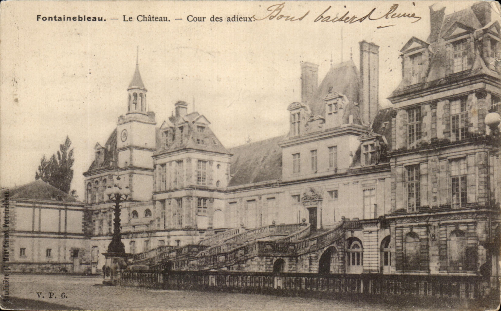 CPA Fontainebleau the Castle Court of the good-byes