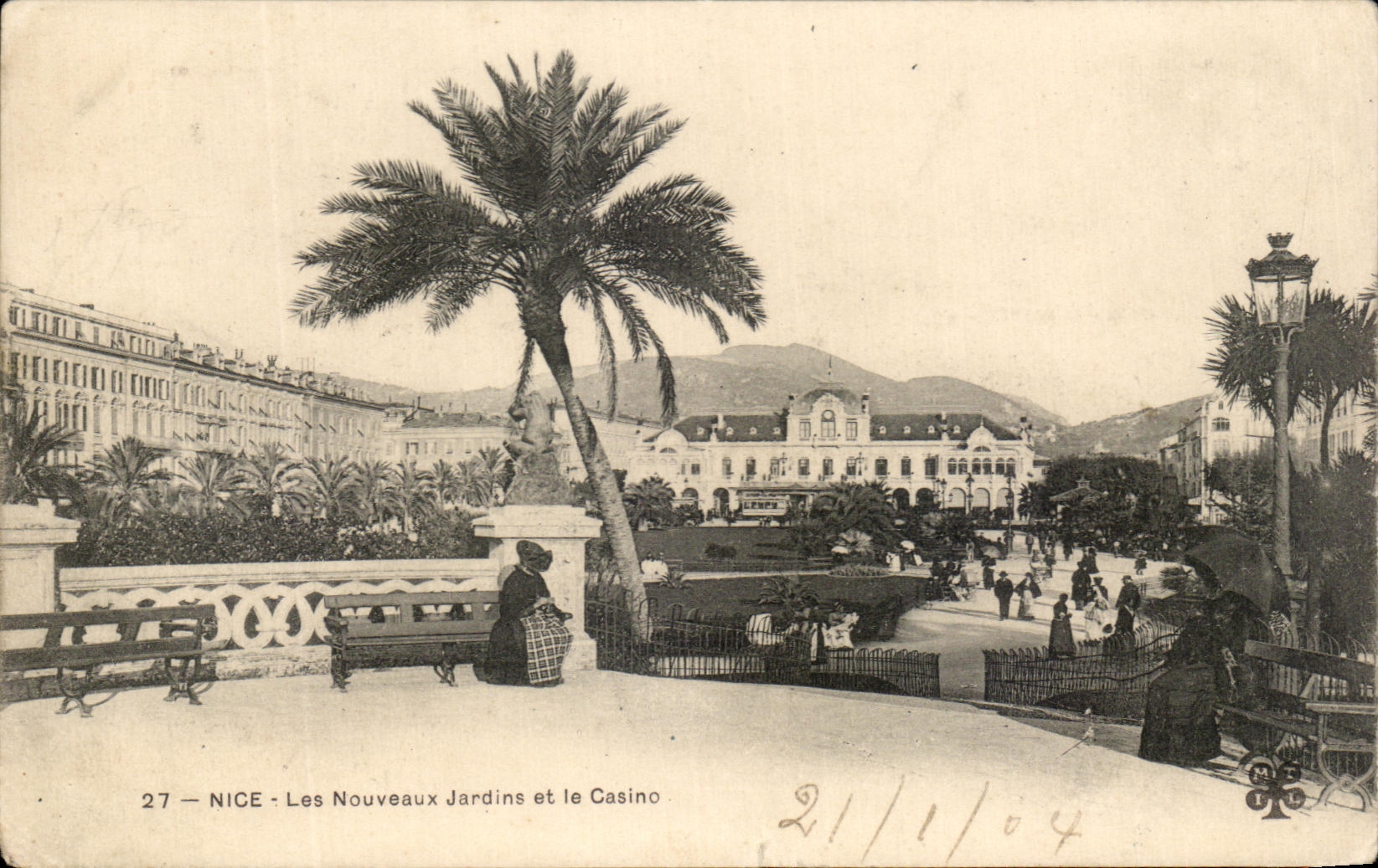 CPA Nice Les Nouveaux Jardins et le casino