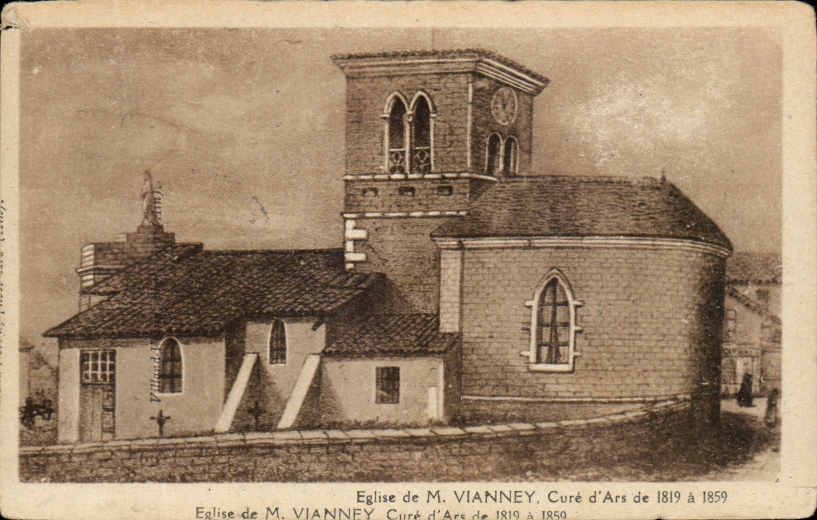 CPA Vianney Cure of Ars de Eglise of Vianney Cure of 1819 has 1859