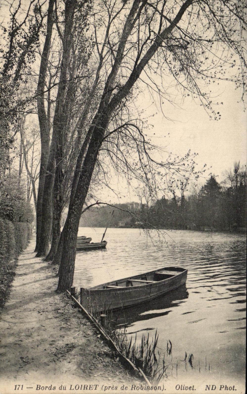 CPA Bords du Loiret Olivet Pres de Robinson Barques 