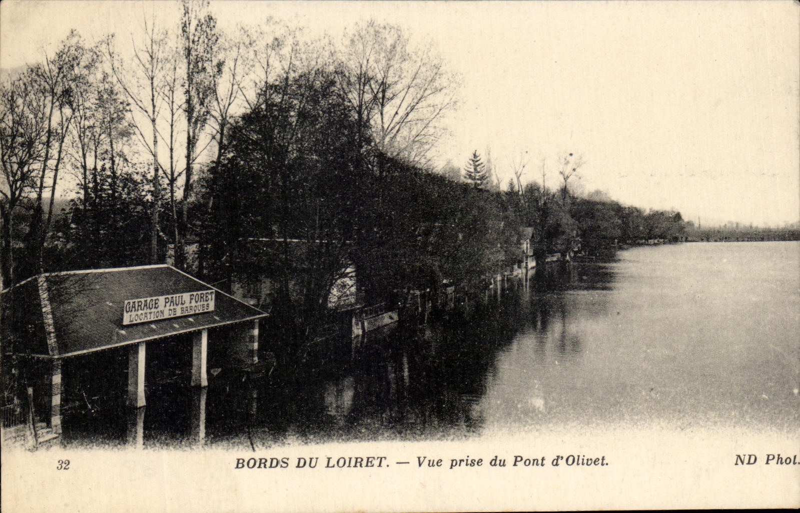 CPA Edges of Loiret Seen from of the Bridge of Olivet Garage Paul Drill