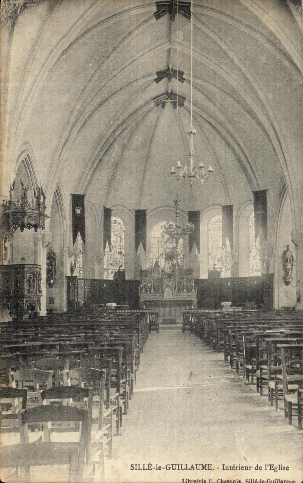 CPA Sille the Interior Guillaume of the Church