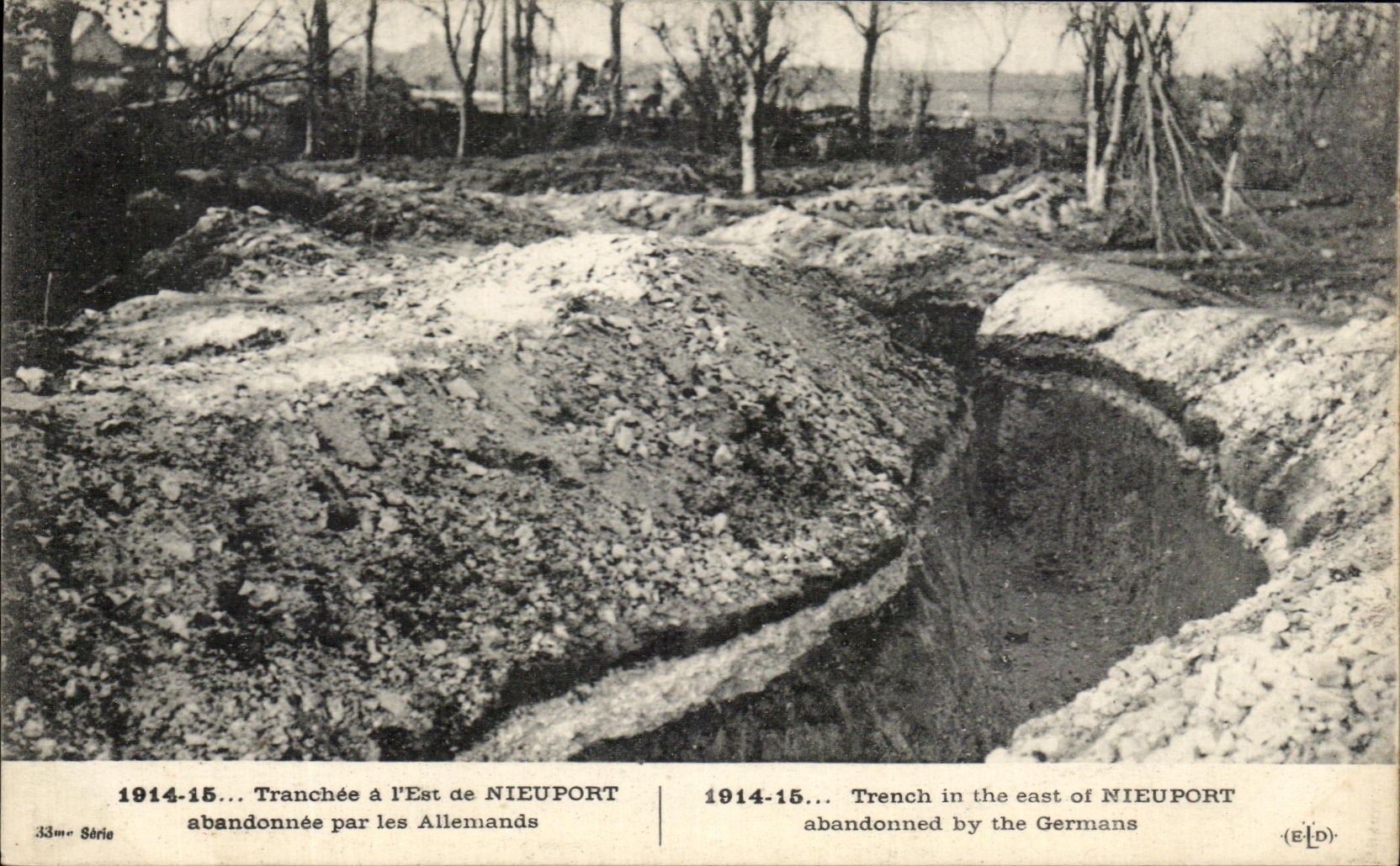 CPA Sliced in the East of Nieuport given up by Aliemands Militaria