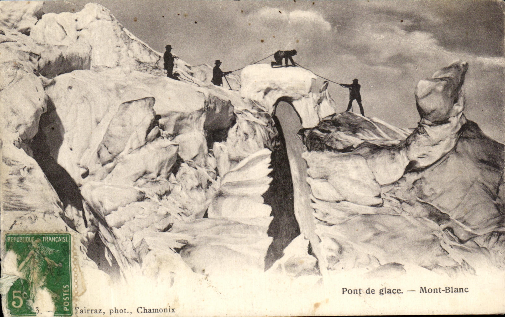 CPA Bridge of Ice Mont Blanc Alpinism