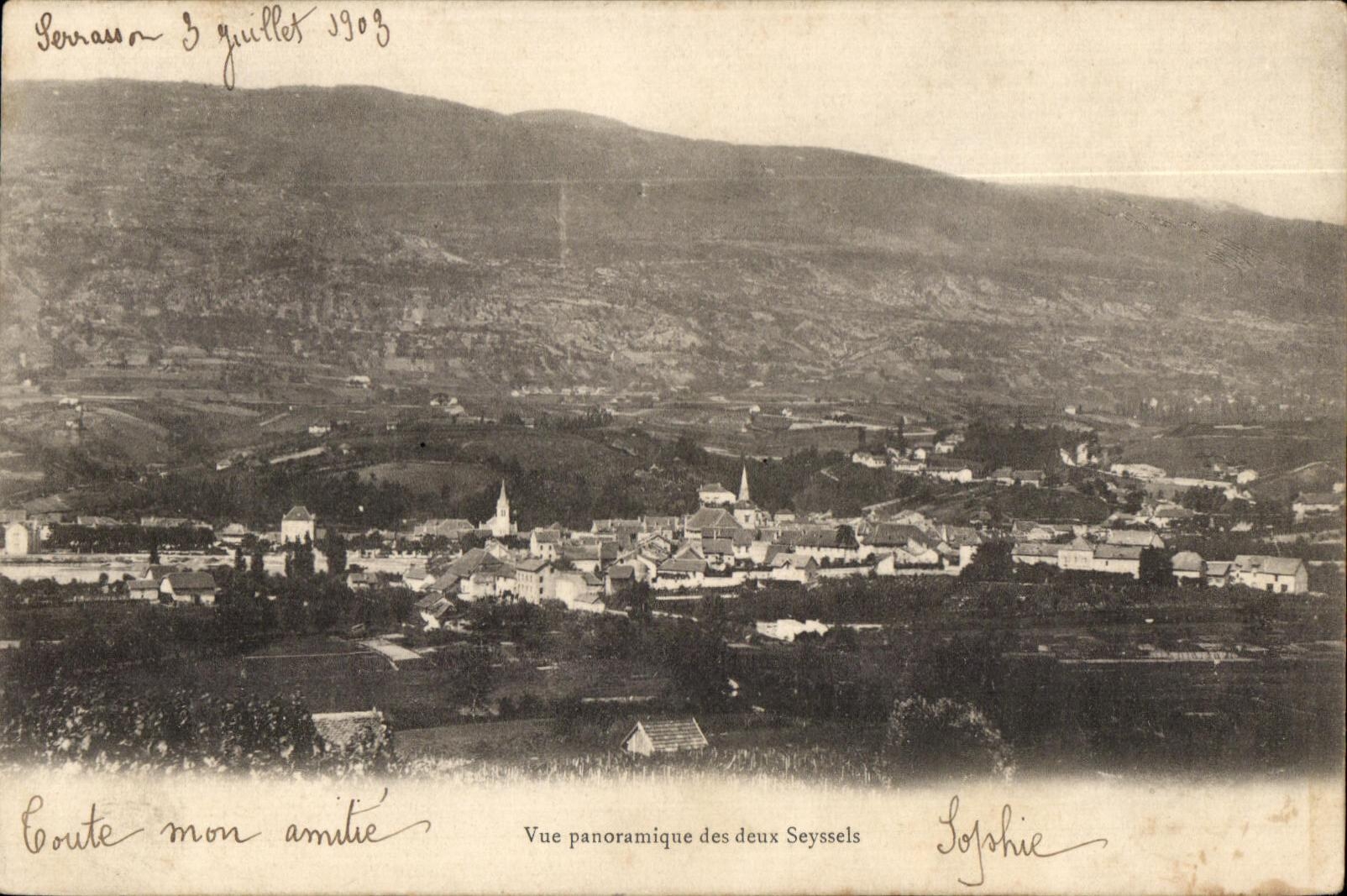 CPA Vue Panoramique Des Deux Seyssels
