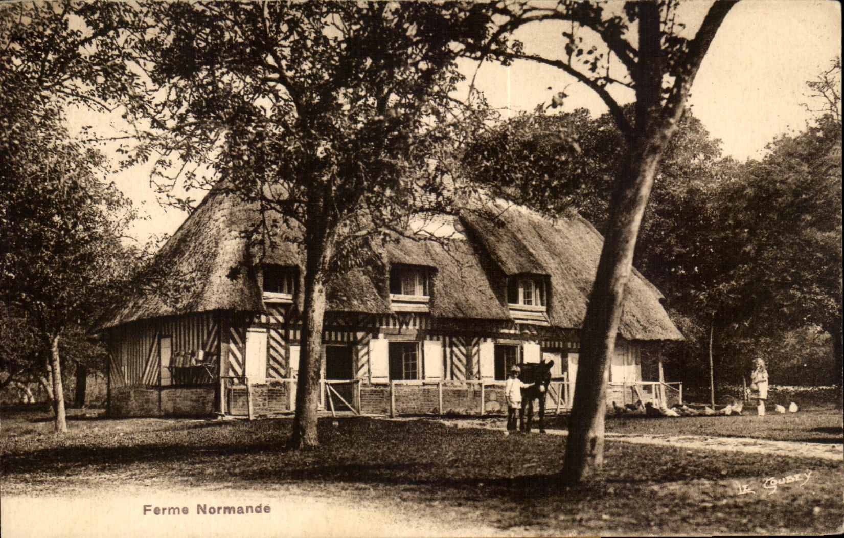 CPA Ferme Normande