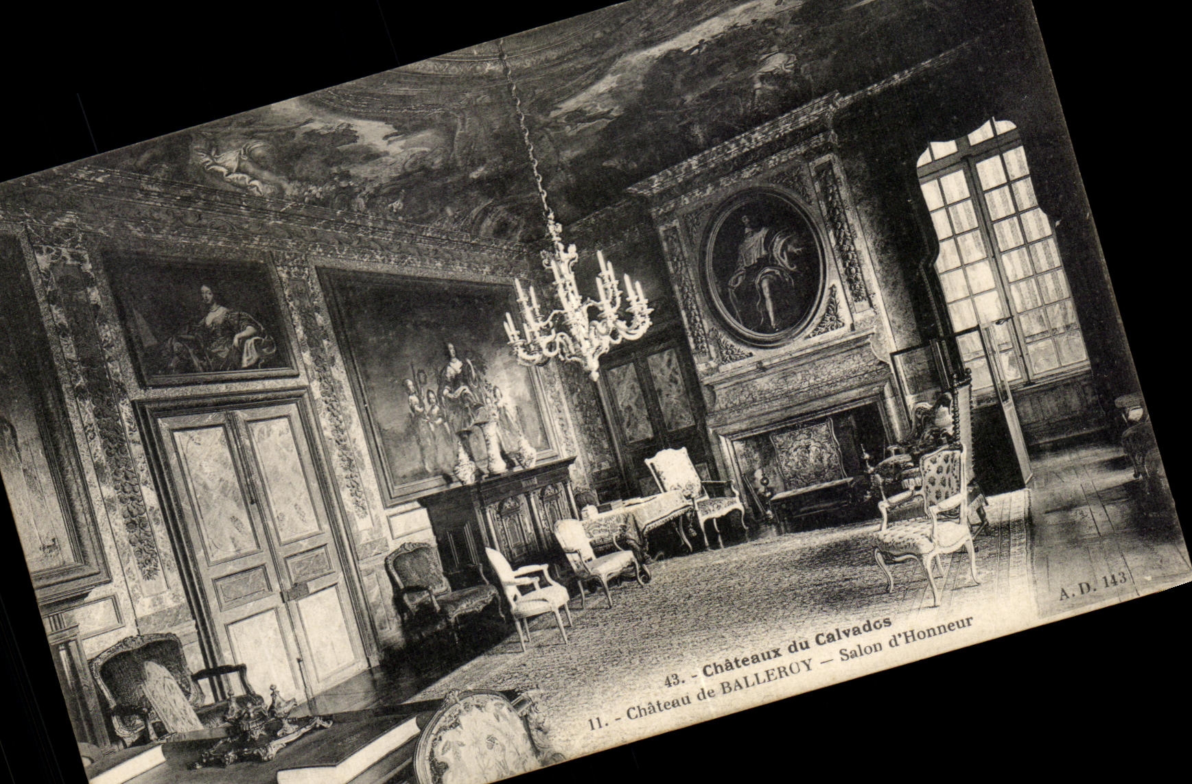 CPA Chateaux Du Calvaire Chateau De Balleroy Salon d'Honneur