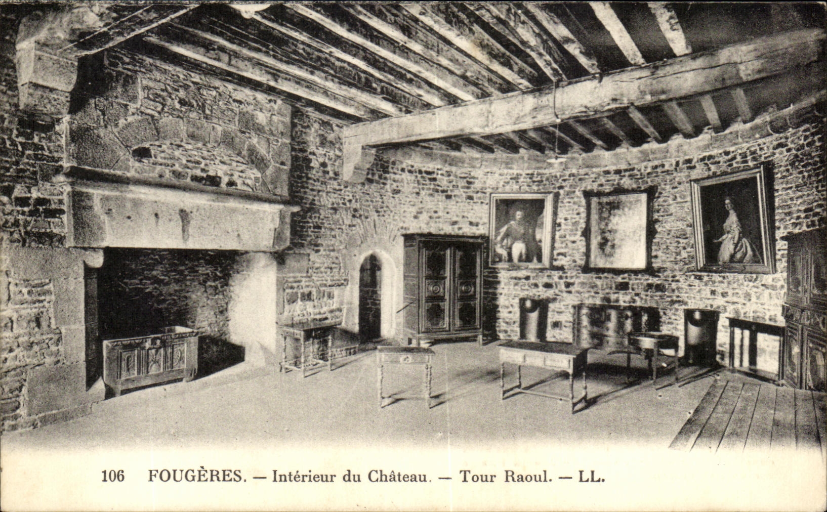CPA Ferns Interior Of the Castle Raoul Turn
