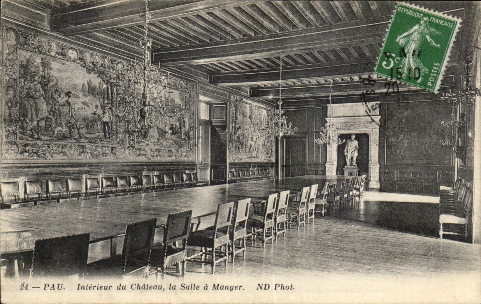 CPA Pau Interieur Du Chateau La Salle A Manger