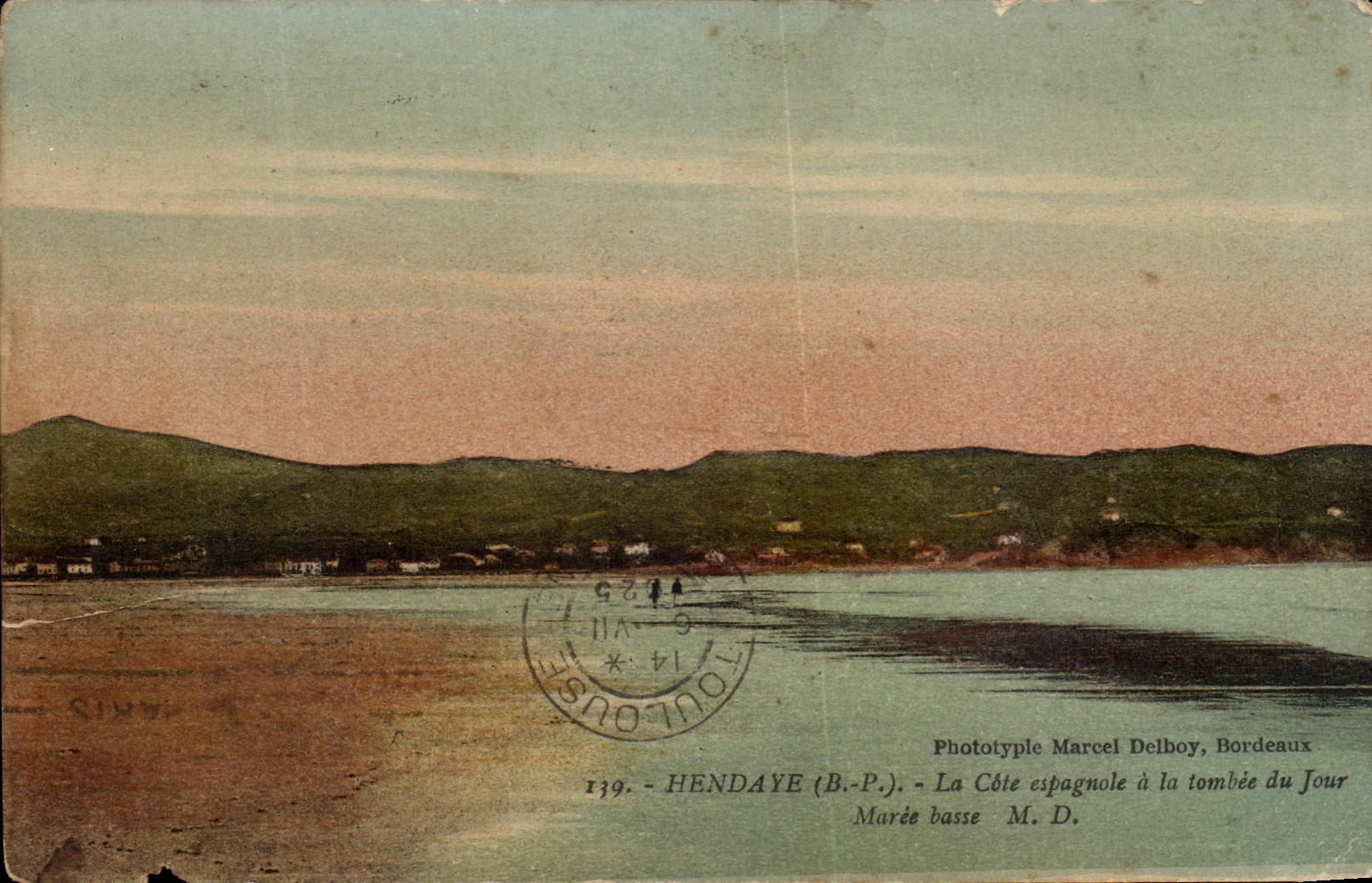 CPA Hendaye the Spanish Dimension In Tombee Of the Day