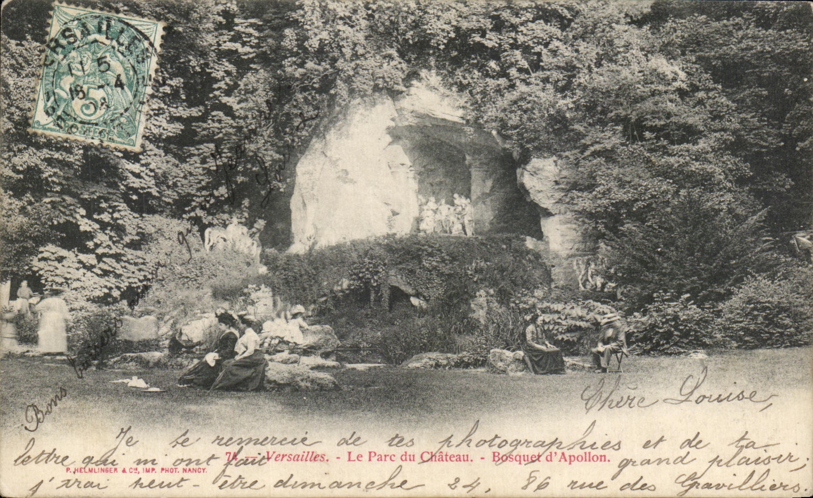 CPA Versailles the Park of Castle Thicket of Apollo