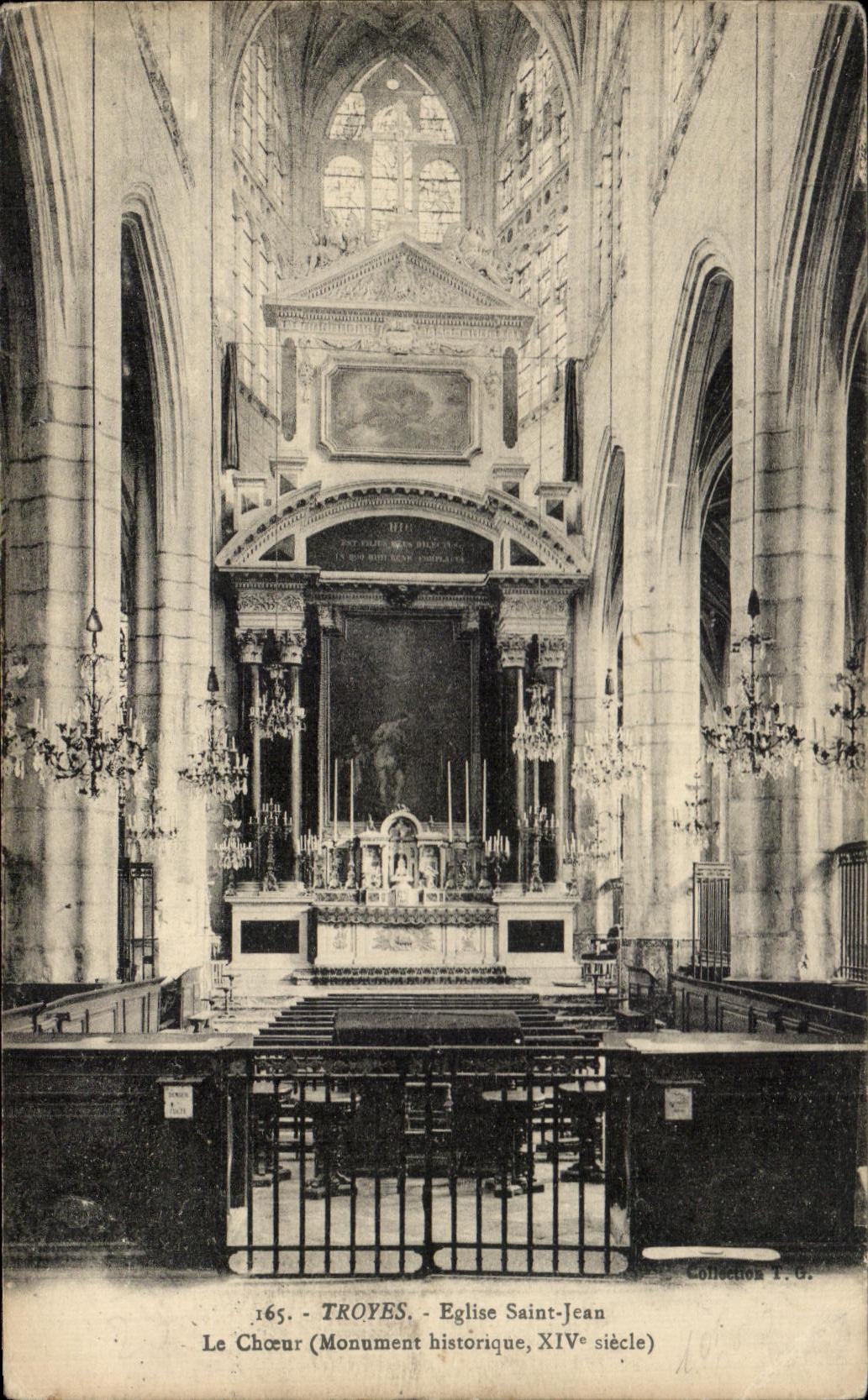 CPA Troyes Eglise Saint Jean Le Choeur 
