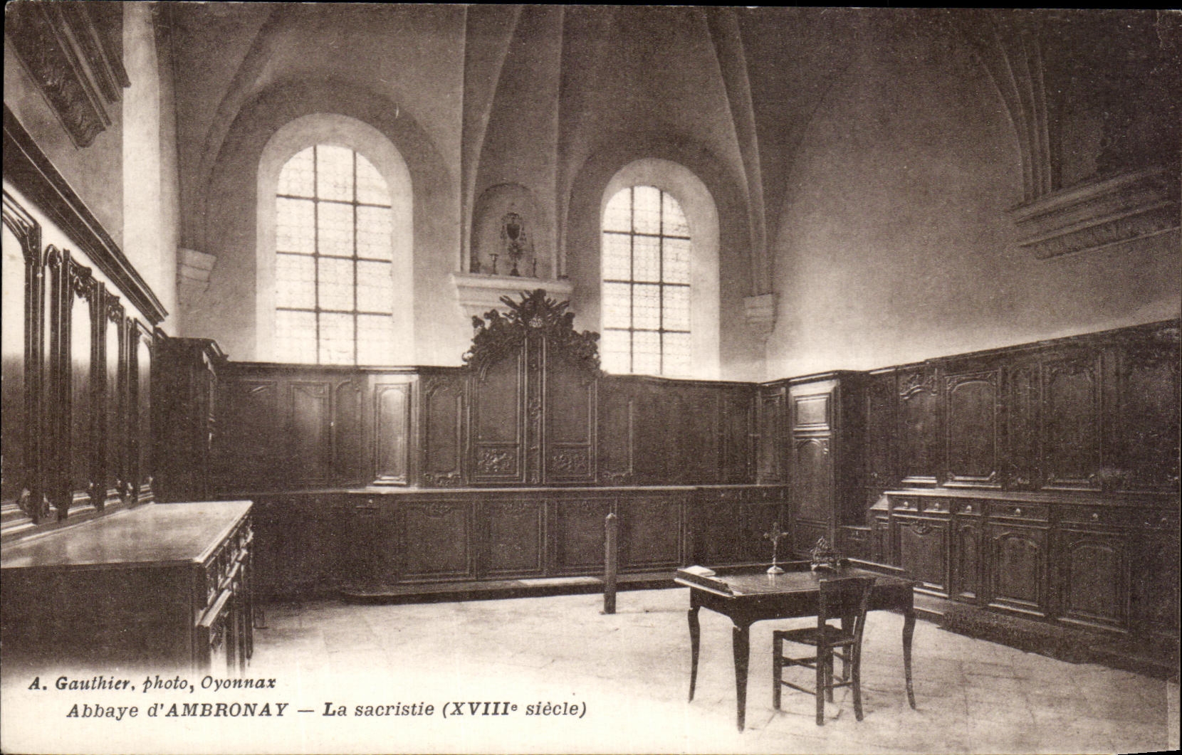 CPA Abbey of Ambronay the Sacristy